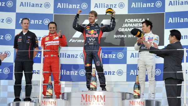 Sebastian Vettel ganó el Gran Premio de Japón