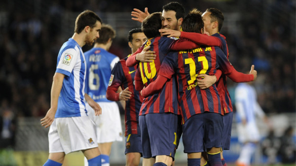 Real Sociedad se baja de la cima al Barcelona