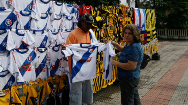 El ambiente de la final en el Morazán