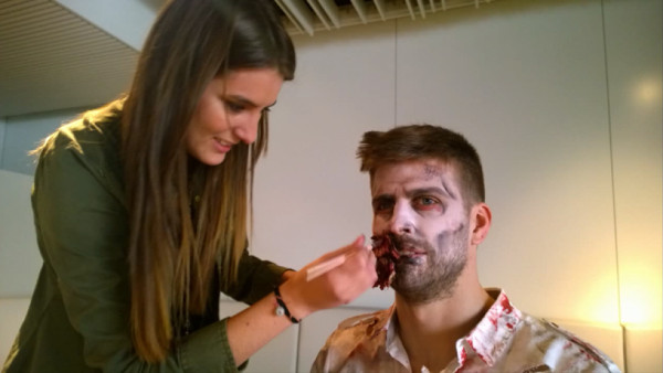 Gerard Piqué se convierte en zombie por un día