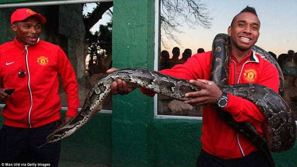 Futbolistas y sus espectaculares fotos con animales salvajes