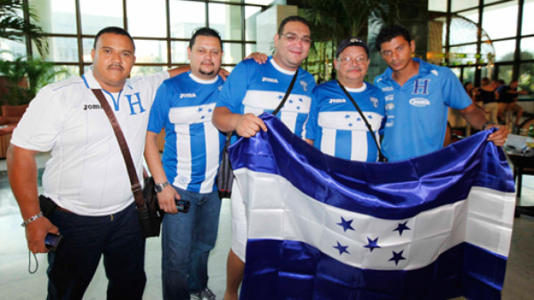 Ambiente festivo en el hotel de la Selección