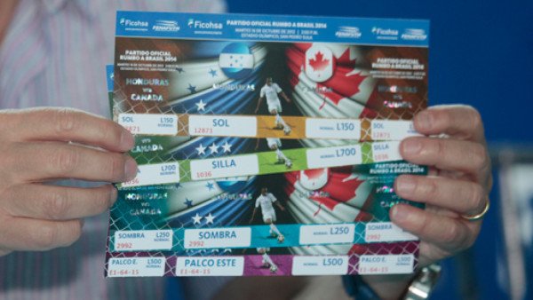 A 75 lempiras en preventa boletos de sol para el Honduras-Canadá