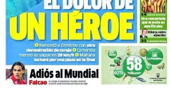 Falcao se perderá el Mundial, según Marca