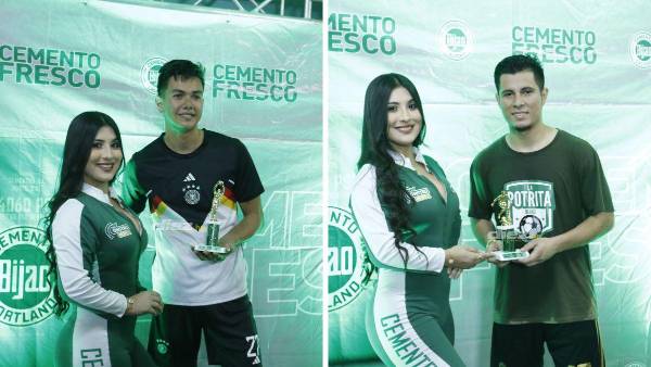 Izq: Portero menos goleado: Mario López (4 goles)Der:Máximo goleador: Nahum Marquina (5 goles)