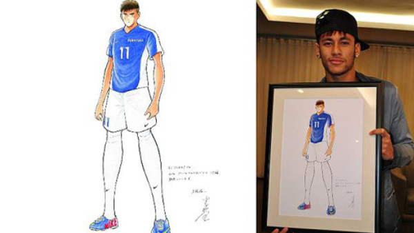 Neymar ya tiene su retrato al estilo de los Súper Campeones