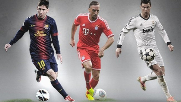 Messi, Cristiano y Ribery, los finalistas a jugador de la UEFA