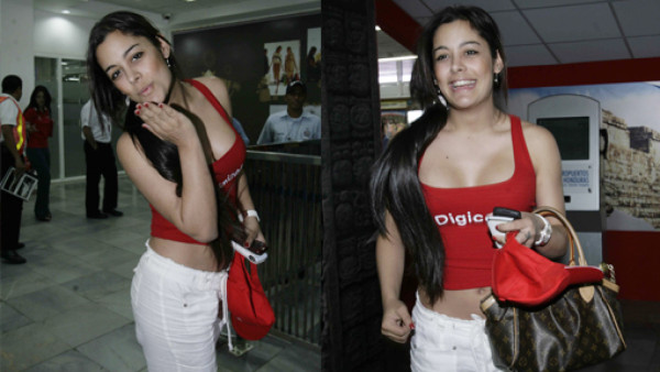 Larissa Riquelme ya está en Honduras