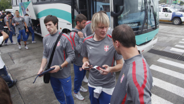 La selección de Serbia llegó a Honduras