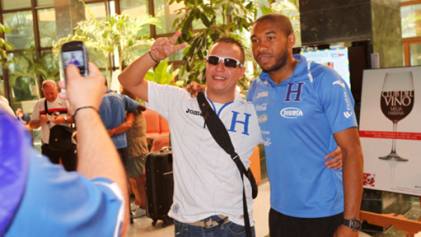 Ambiente festivo en el hotel de la Selección