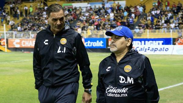 Luis Islas fue asistente técnico de Diego Maradona en los Dorados de Sinaloa.