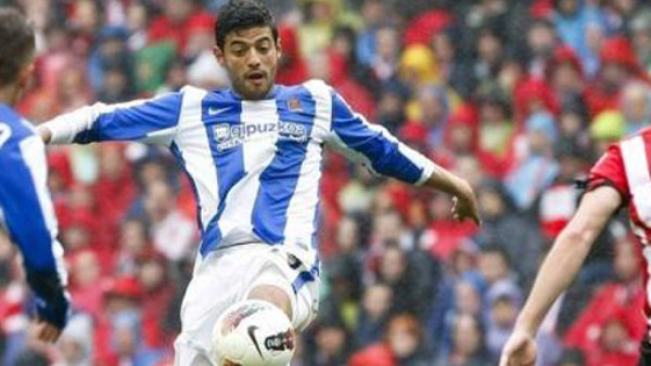 Carlos Vela anota y Real Sociedad es quinto en España
