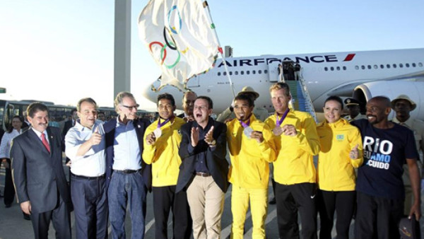 Bandera Olímpica ya está en Río