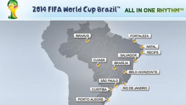 Honduras examinará cinco sedes para el Mundial de Brasil