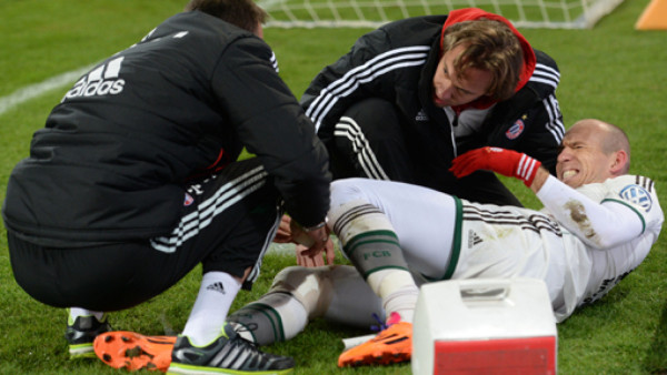 Arjen Robben será baja el resto del año por lesión