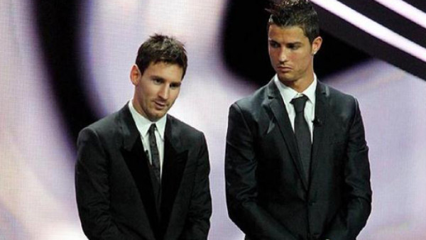 Messi y Cristiano no se cruzan las miradas