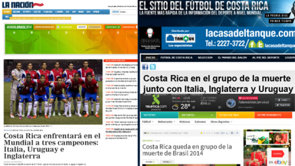 Prensa tica destaca su 'grupo de la muerte”