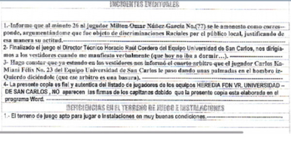 Árbitro no justifica que racismo provocó expulsión de 'Tyson”