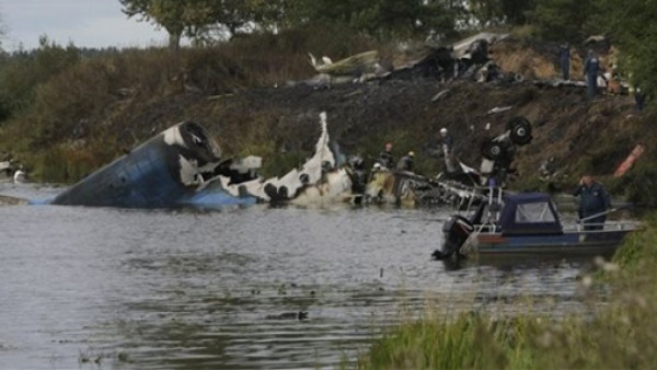 Se estrella avión con equipo de hockey de Rusia