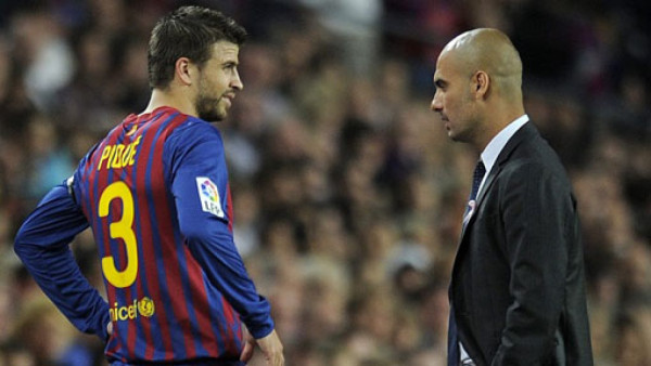 La molestia de Piqué con Guardiola