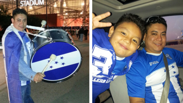 Las fotos enviadas desde el estadio de Houston