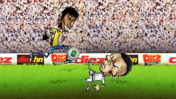 DIEZ COMICS: ¡La pesadilla de Neymar!