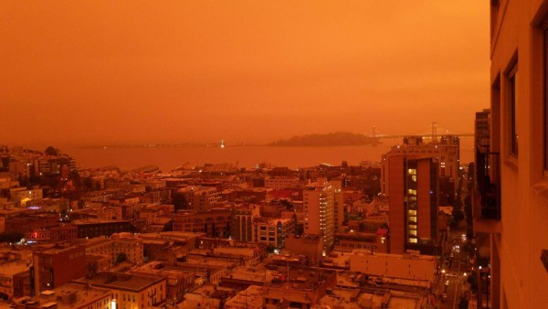 Impactantes fotos: Los cielos de San Francisco parecen una imagen de Apocalipsis