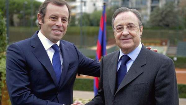 Real Madrid niega relación de Florentino Pérez en querella contra Rosell