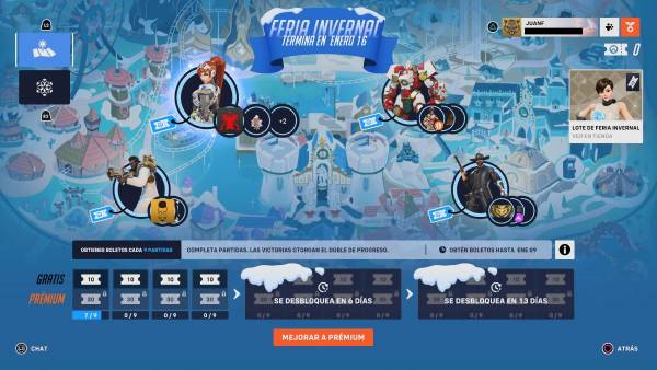 El evento navideño de Overwatch 2, con dos eventos: “Paraíso Invernal” y “Feria Invernal”