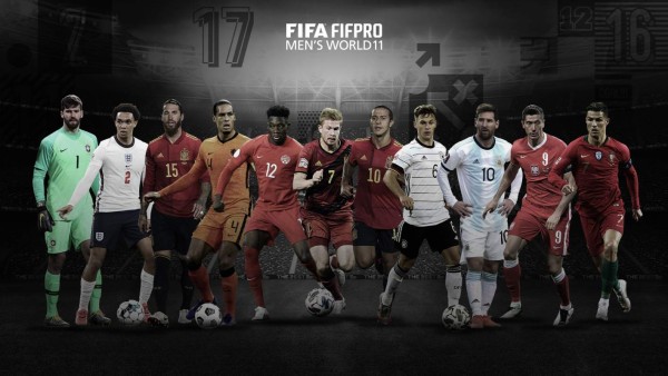 Un tridente brutal en este 11: Así quedó el equipo ideal de la FIFA en 2020