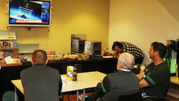 Así vivieron los jugadores del Celtic el sorteo de la Champions