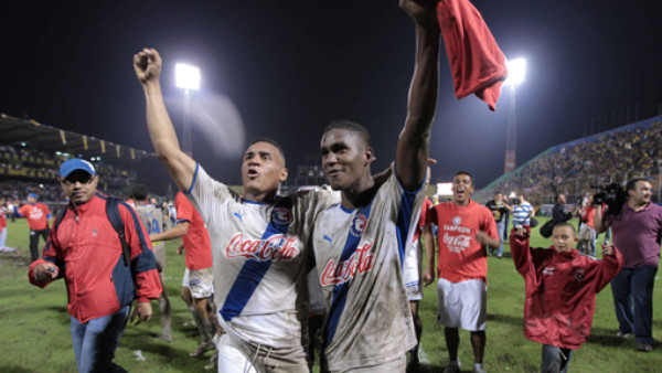 La celebración del campeón Olimpia