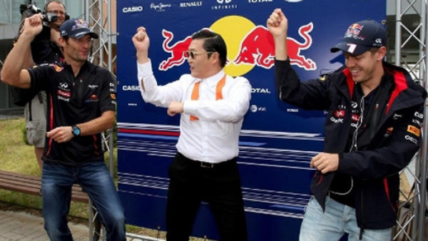 Webber y Vettel se atrevieron con el 'Gangnam Style'