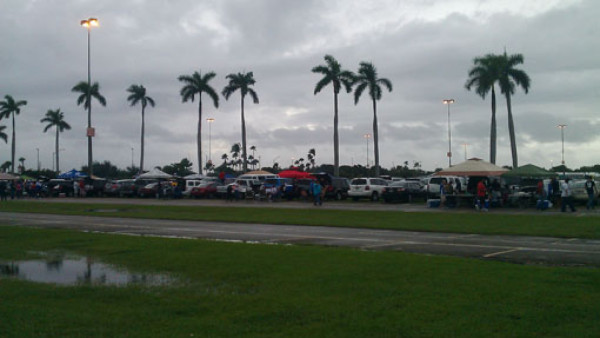Ambiente catracho en el Sun Life de Miami