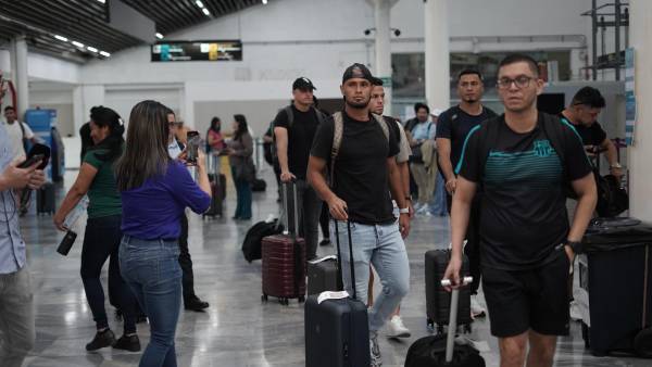 Los jugadores nacionales llegaron desde Tegucigalpa para integrarse a la concentración en San Pedro Sula.