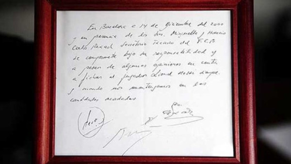 La servilleta más famosa del mundo cumple hoy 12 años
