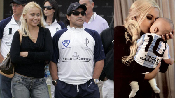 Expareja de Maradona confirma que espera otro hijo del argentino