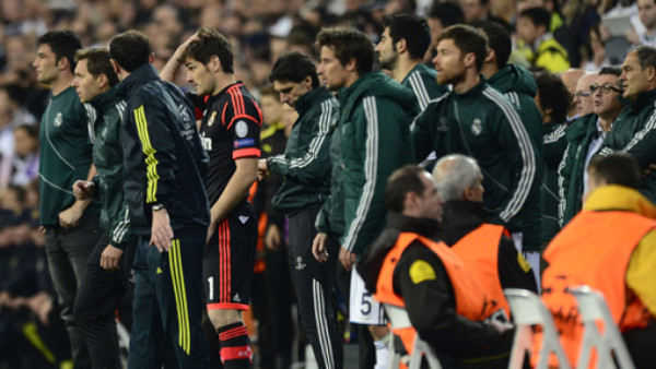 El sufrimiento de Iker Casillas en juego ante Borussia