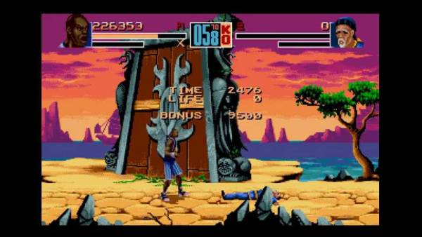 Gameplay del primer juego de Shaq Fu.