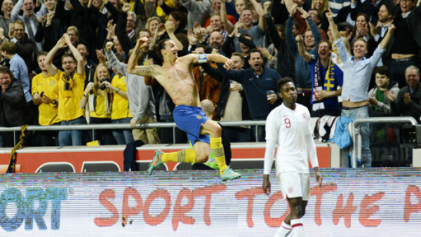 Un espectacular Ibrahimovic le da el triunfo a Suecia ante Inglaterra