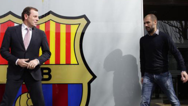Guardiola explota contra el presidente del Barcelona