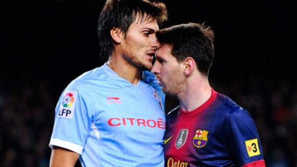 VIDEO: El puñetazo de Messi a un jugador del Celta