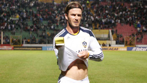 La chica de la camiseta de Beckham