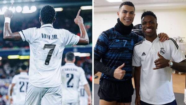 Vinicius JR. admira bastante a Cristiano Ronaldo.