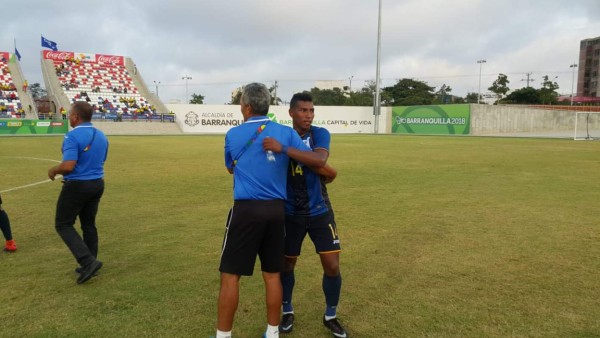 NO SE VIO EN TV: El eufórico festejo de Honduras tras eliminar a Costa Rica en los Centroamericanos