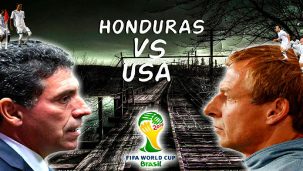 Fotomontajes dedicado al juego entre Honduras y Estados Unidos.