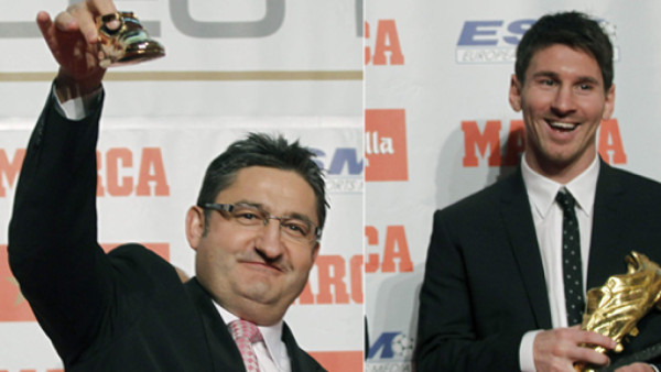 El hijo de Messi recibió una Botita de Oro