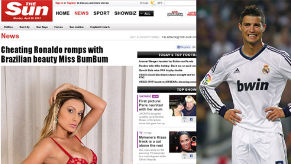 Brasileña afirma estuvo con CR7 48 horas antes del juego con Borussia