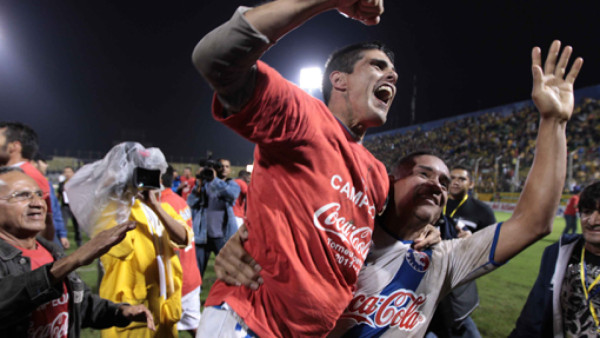 La celebración del campeón Olimpia