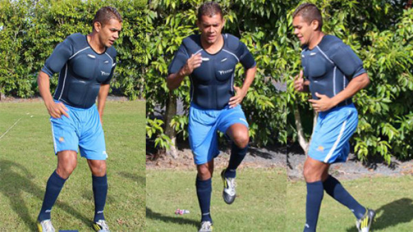 Amado Guevara entrena al estilo Iron Man